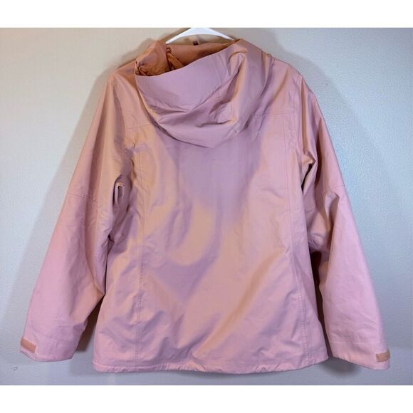 Stoic Full Zip Snowboarding Waterproof Blush Pink Women's Hooded Shell Jacket L - Picture 5 of 12